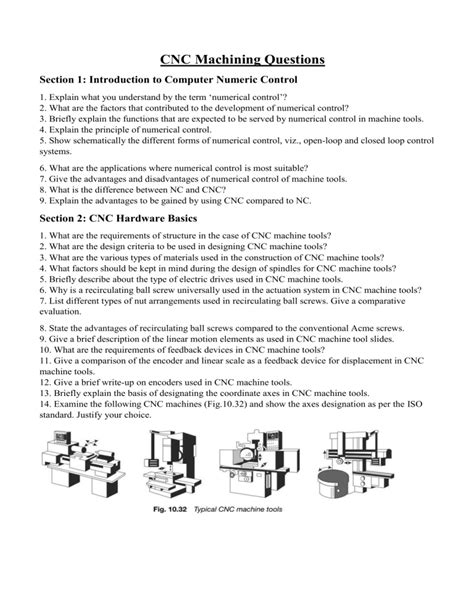 cnc machine objective questions|cnc machining questions.